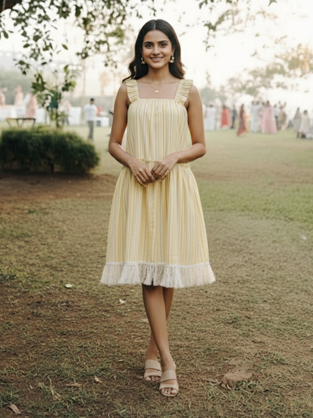 Buy Yellow Seychelles Gathered Dress for Women