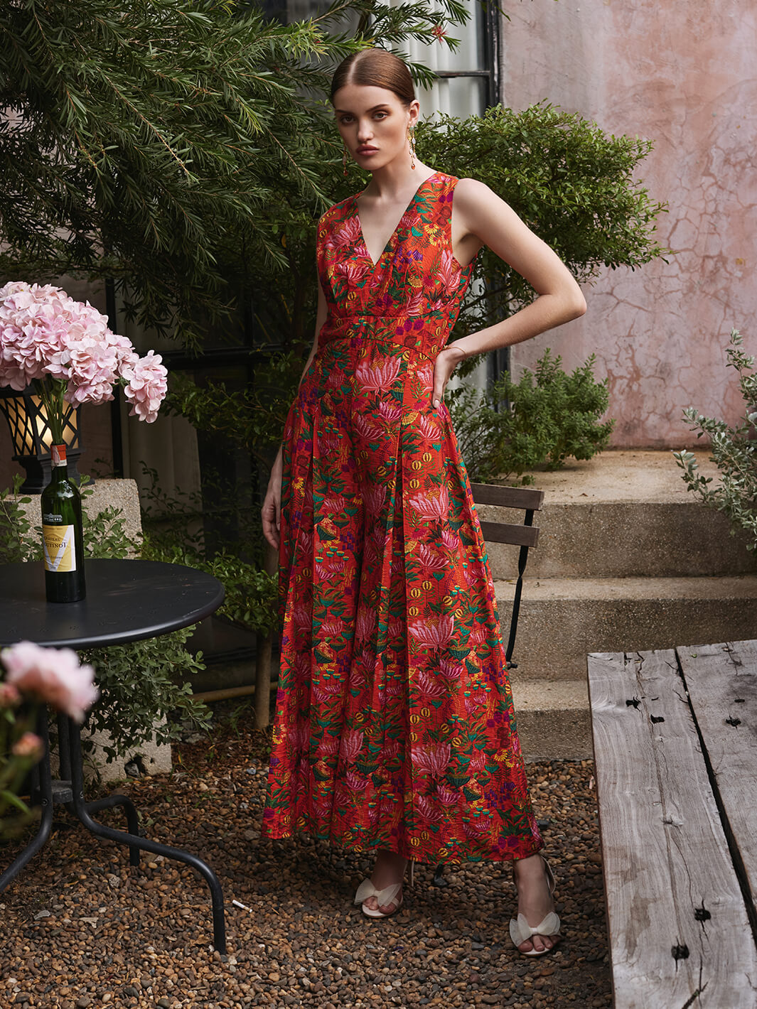 Buy Orange Kansas Pleated Jumpsuit for Women | Ladies Floral Jumpsuit at House of Fett Buy Orange Kansas Pleated Jumpsuit for Women | Ladies Floral Jumpsuit at House of Fett