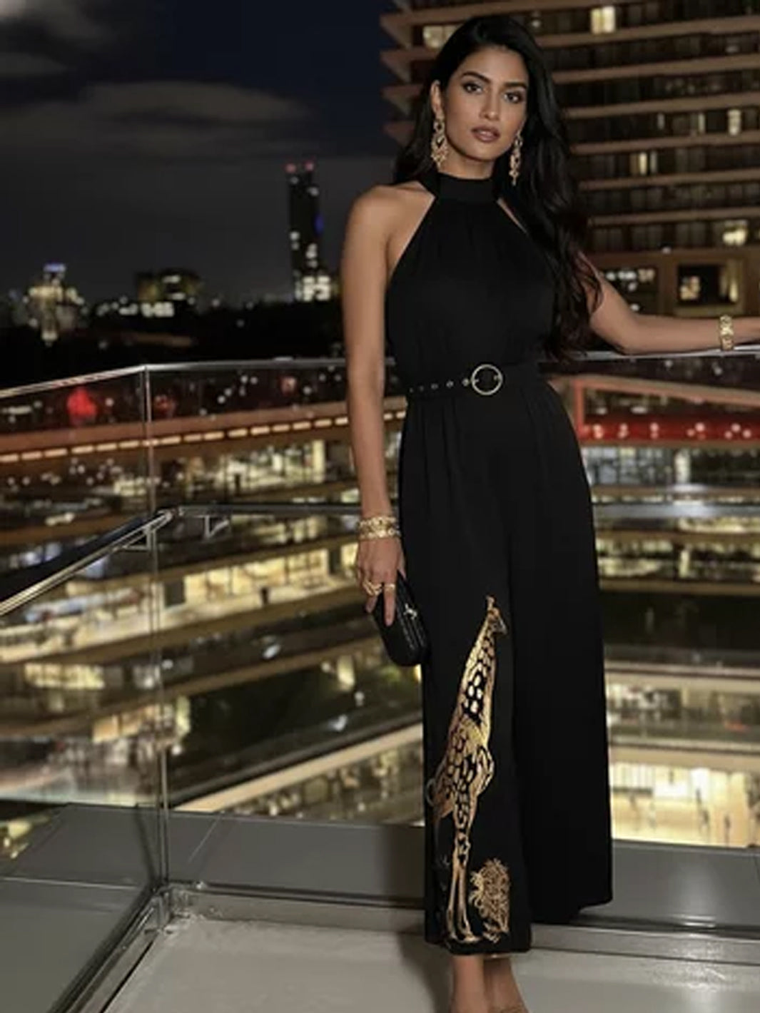 Charlotte Halter Jumpsuit  Modern Party Wear Dress for Women  House of  Fett