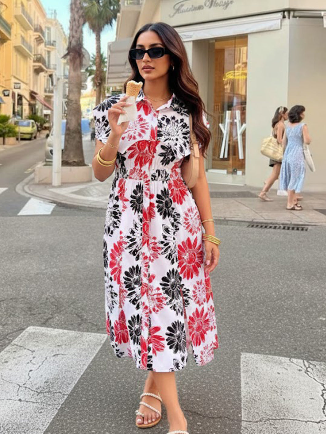 Cotton Camden Retro Dress for Ladies in Floral