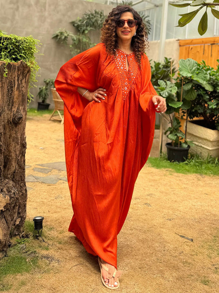 Spice Pear Mosaic Kaftan