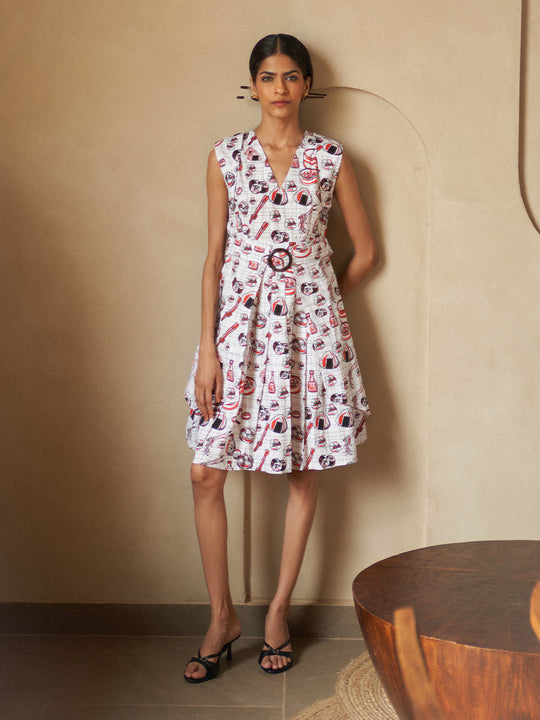 Hibachi Pleated Dress