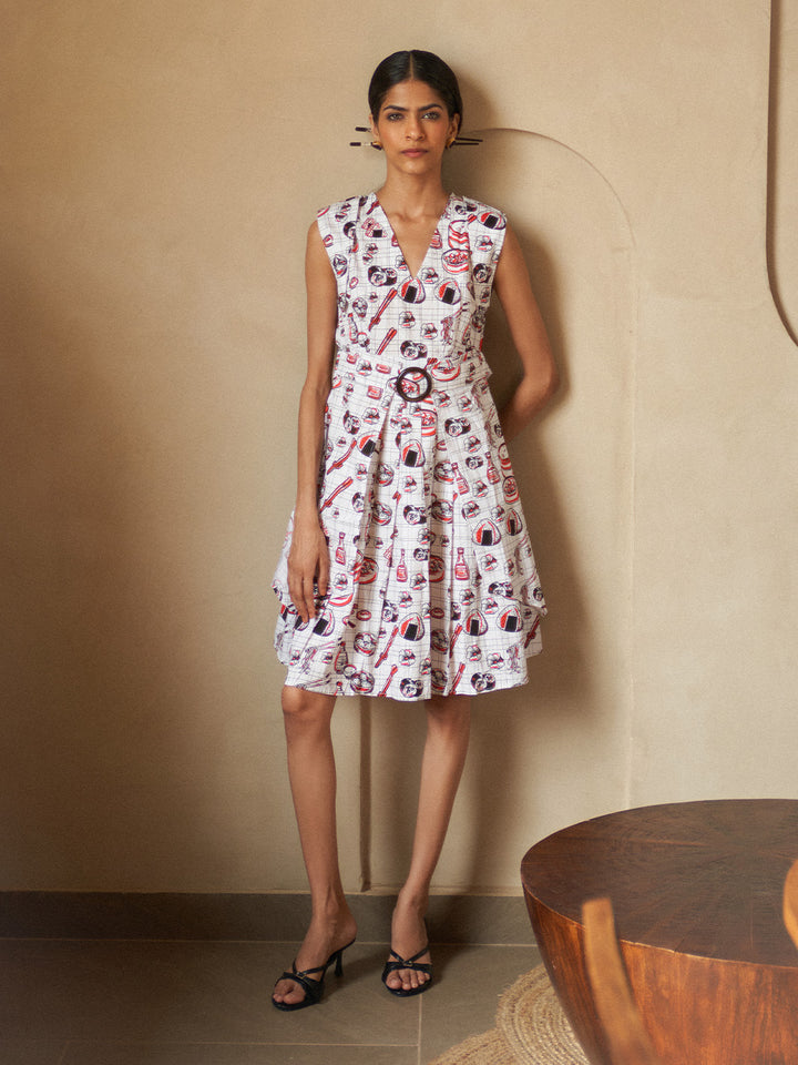 Hibachi Pleated Dress