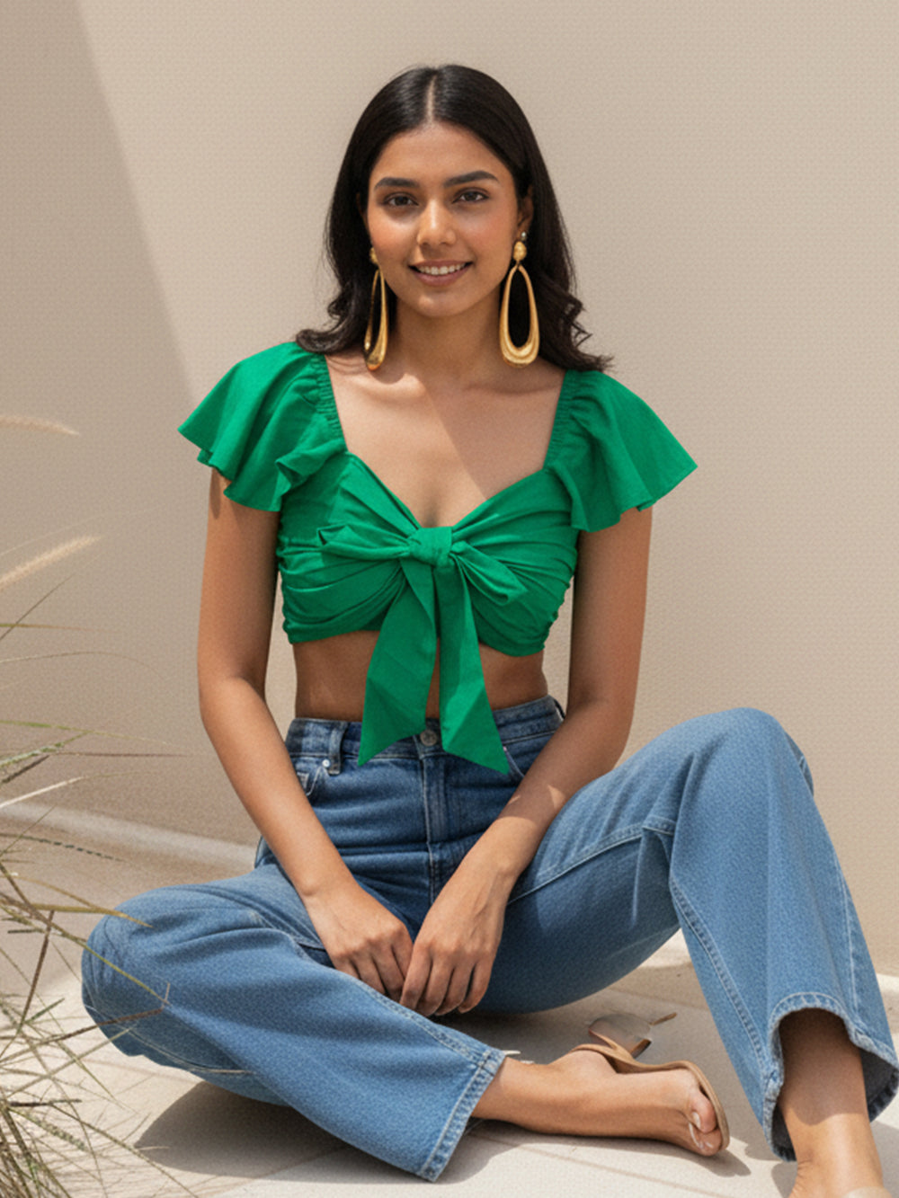 Carmine Top Green