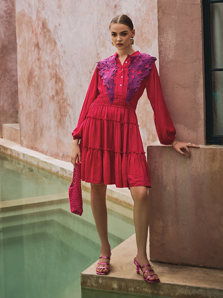 Viscose Elsie Dress For Ladies In Pink Trendy Pink Dress At House Of Fett viscose-elsie-dress-for-ladies-in-pink-trendy-pink-dress-at-house-of-fett