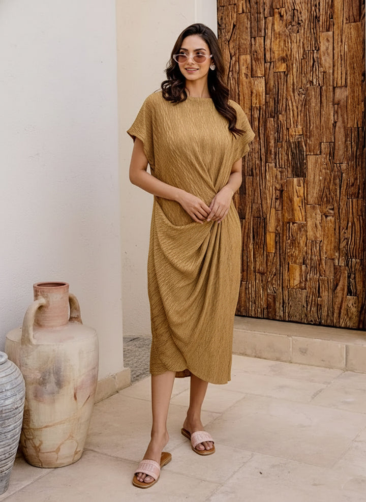 Ditalia Coffee Dress