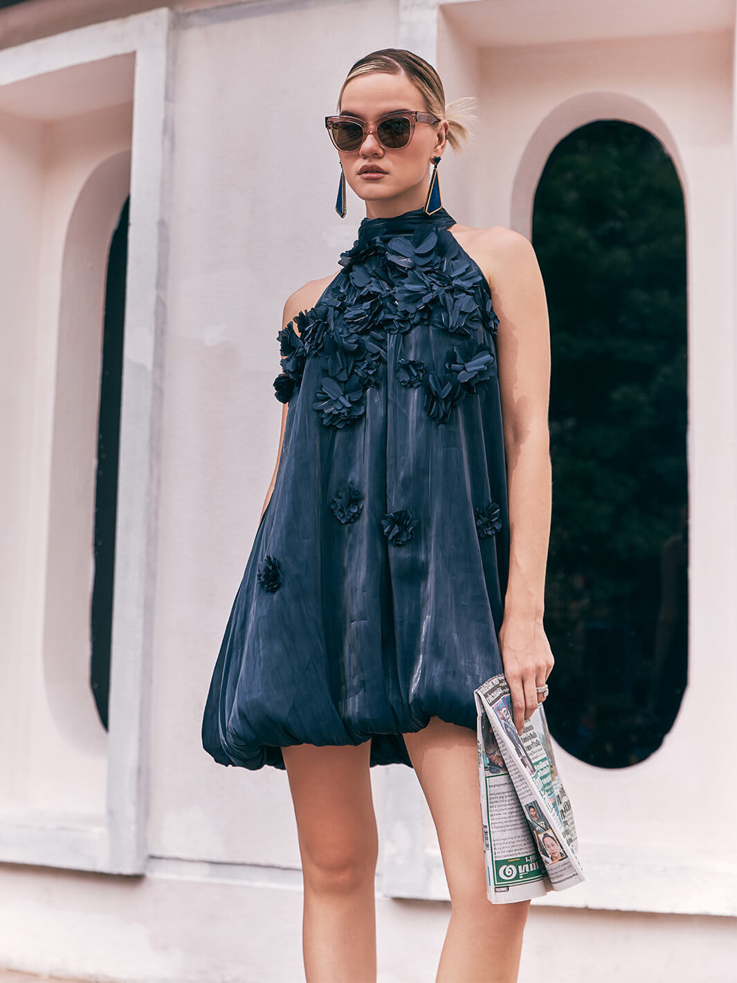 Floral - Blue Manhattan Organza Applique Floral Dress | Buy Online Party Wear High Quality Gossip Girls at House of Fett Floral - Blue Manhattan Organza Applique Floral Dress | Buy Online Party Wear High Quality Gossip Girls at House of Fett