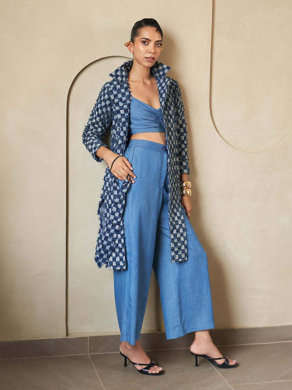Denim Three Piece Co-ord Set
