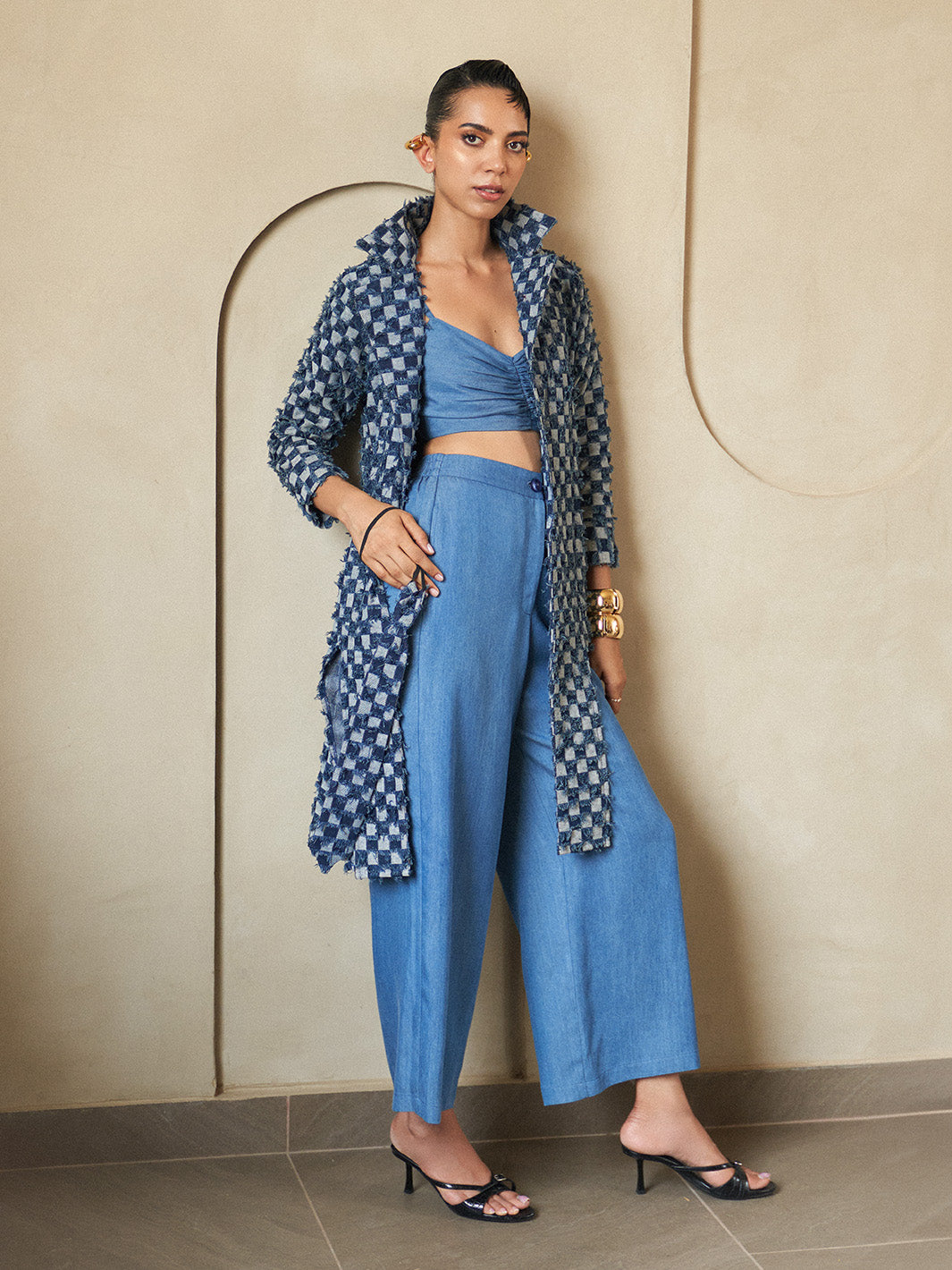 Denim Three Piece Co-ord Set