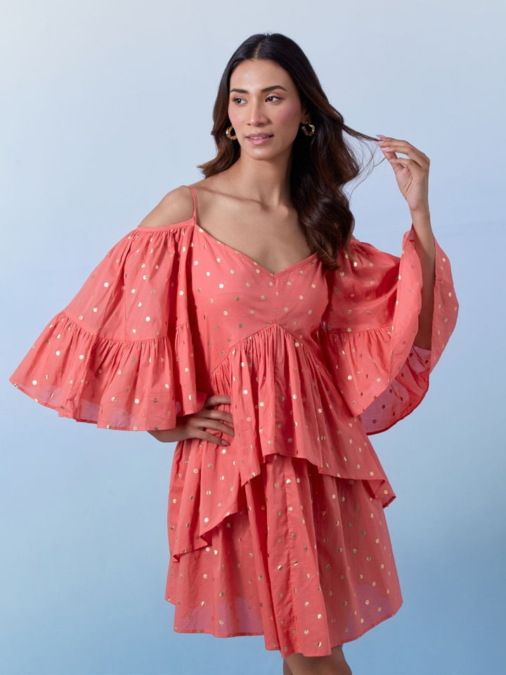 Mafushi Gold Cotton Dress