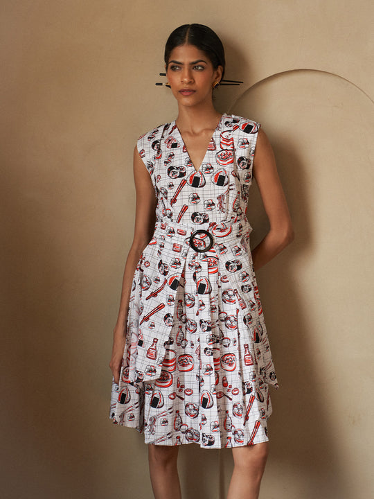 Hibachi Pleated Dress