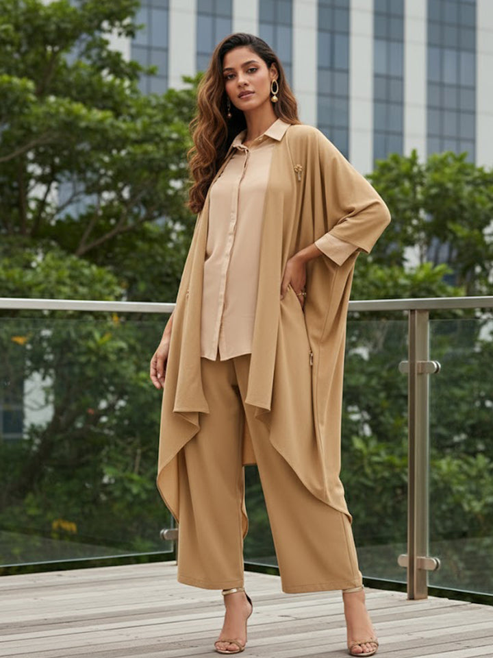 Lavendream Embroidered Cape Shirt