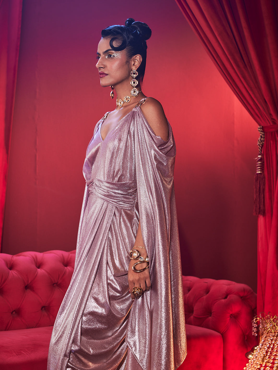 Empress Blush Glow Party Gown