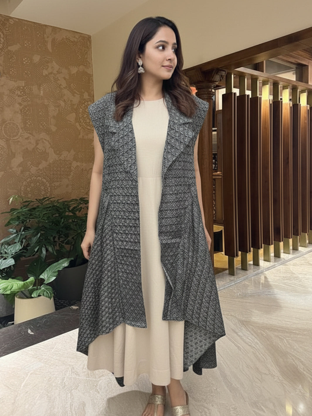 Petina Cotton Cowl Cape