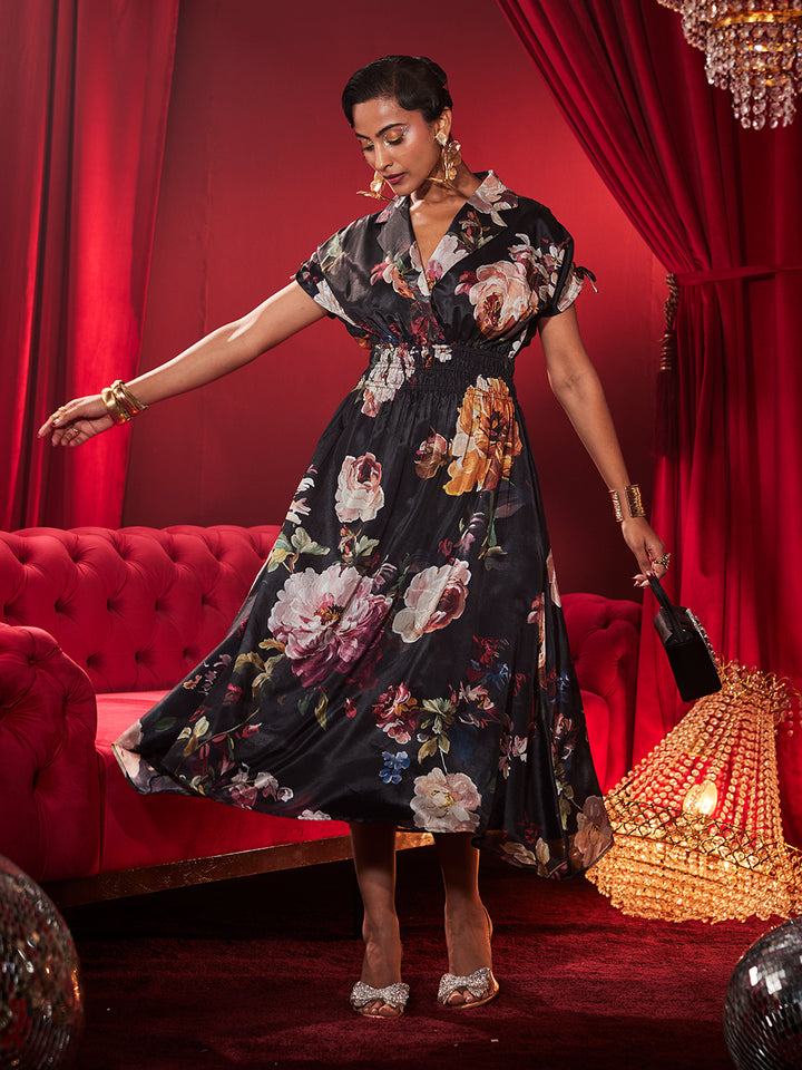 Painted Floral Dress