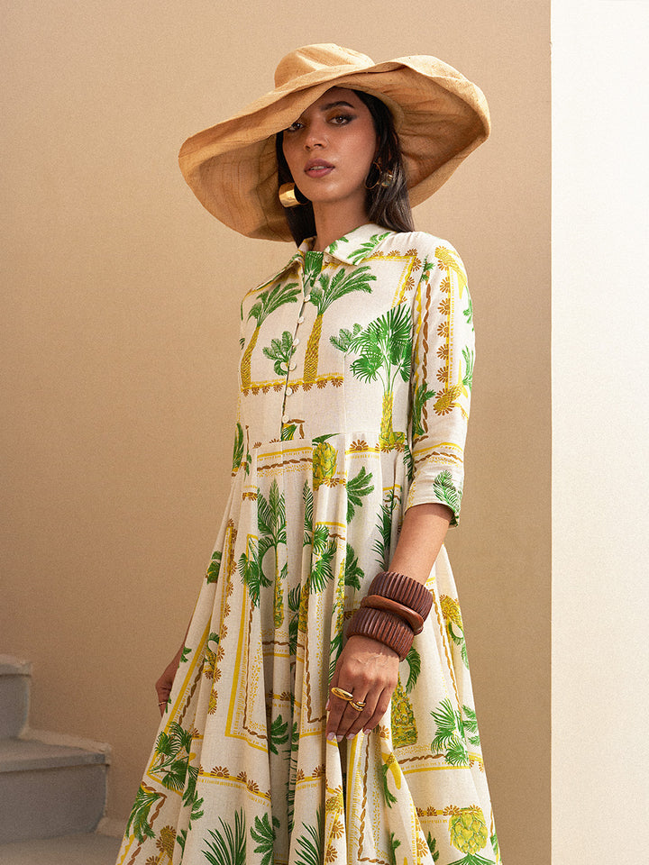 Areca Palm Maxi Dress