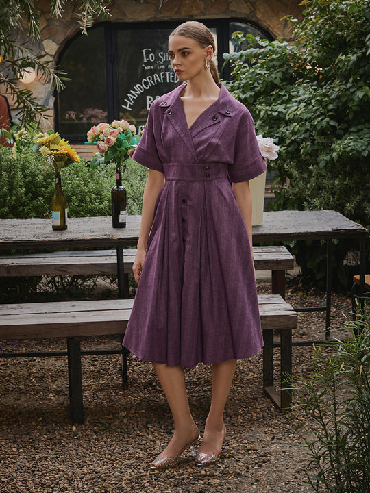 midi dress | long dress | Collar cotton dress | cotton dress | stylish dress | stylish resort dress  | bithday party dress | office dress for women | event party dress | night party dress | brunch dress | couple date wear | vacation wear | festive outfits | women outfits | travelling wear | stylish single piece dress