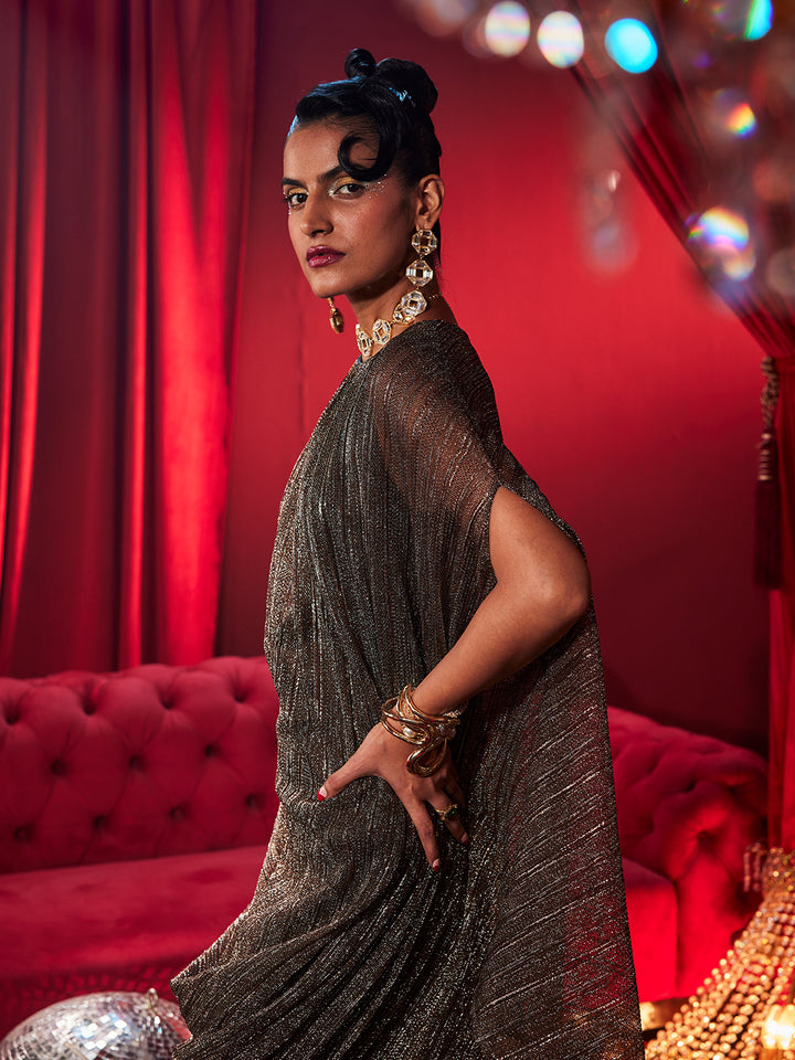 Shimmer Drape Dress
