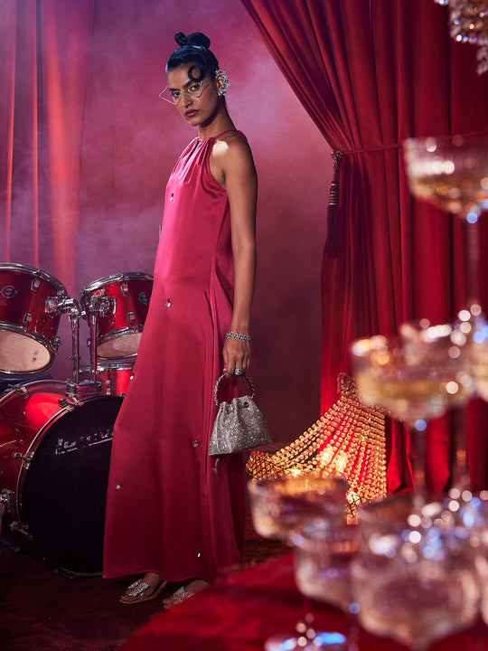 Pink Halter Dress