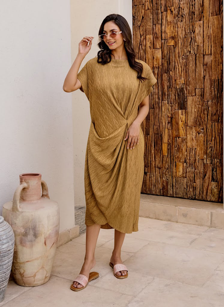 Ditalia Coffee Dress