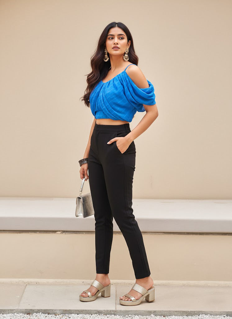 Blue Bella Crop Top