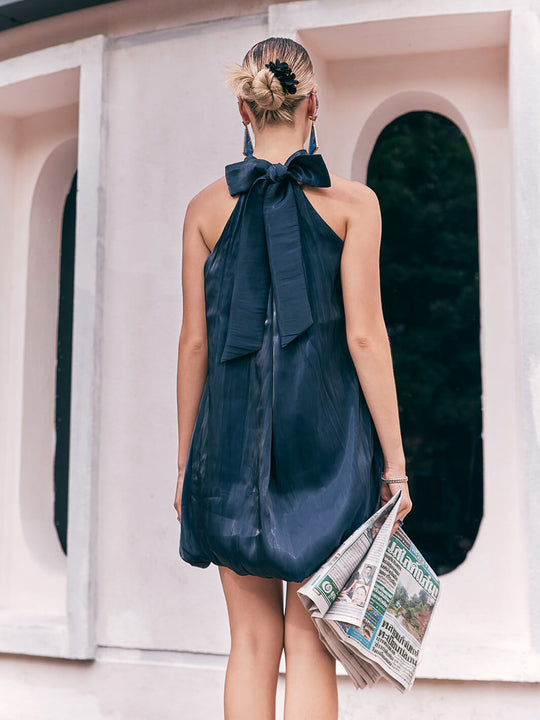 Organza Puff Dress | mini black dress | Organza short dress | night out dress | beach party dress | resort party dress | club party dress | stylish black dress | mini dress for girl