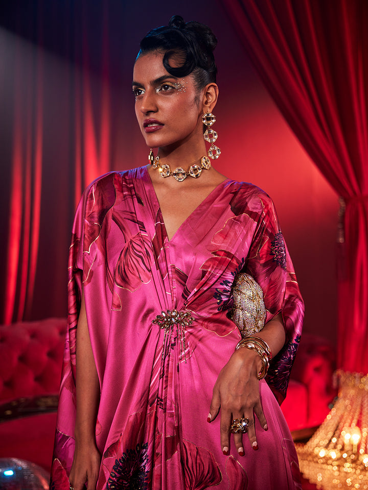 Shine Pink Kaftan