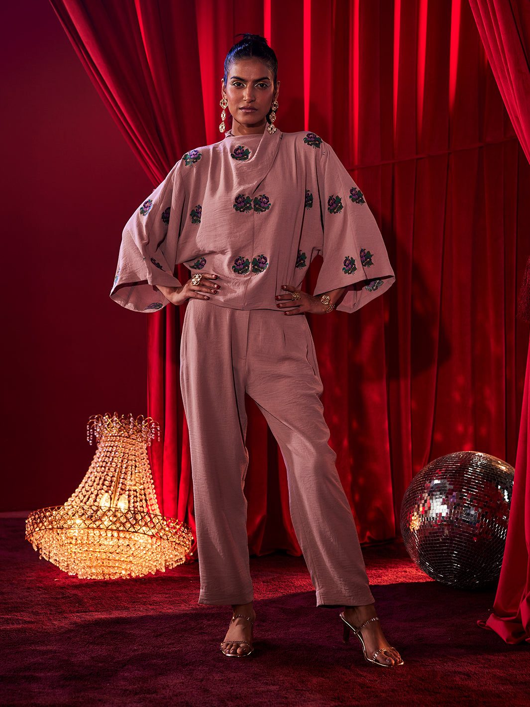 Diadem Floral Cross Stich Co-ord Set