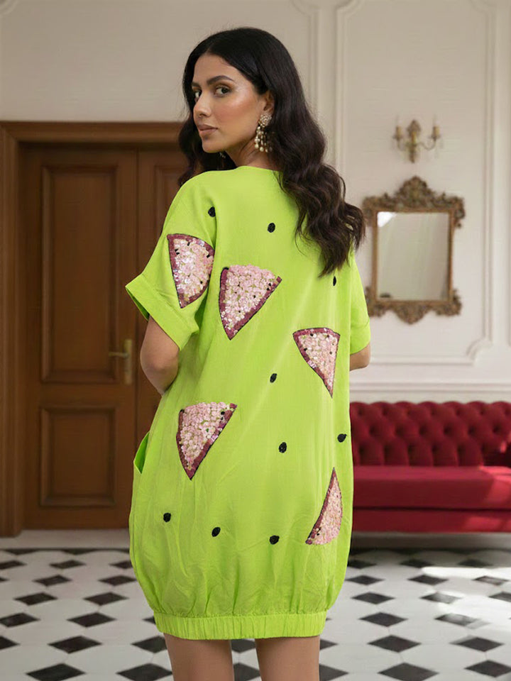 WATERMELON Neon Green Shirt