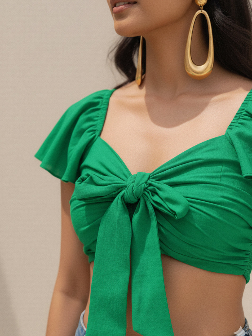 Carmine Crop Top for Women