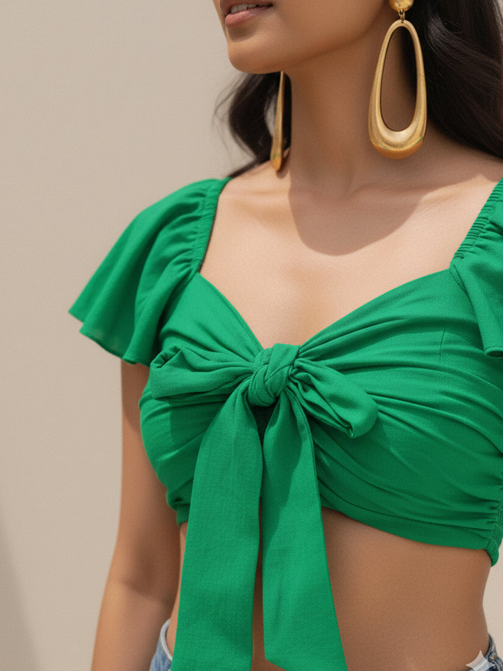 Carmine Crop Top for Women