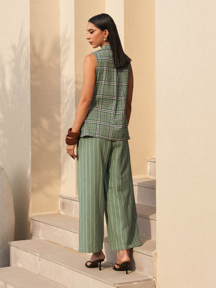 Sage Plaid Jacket