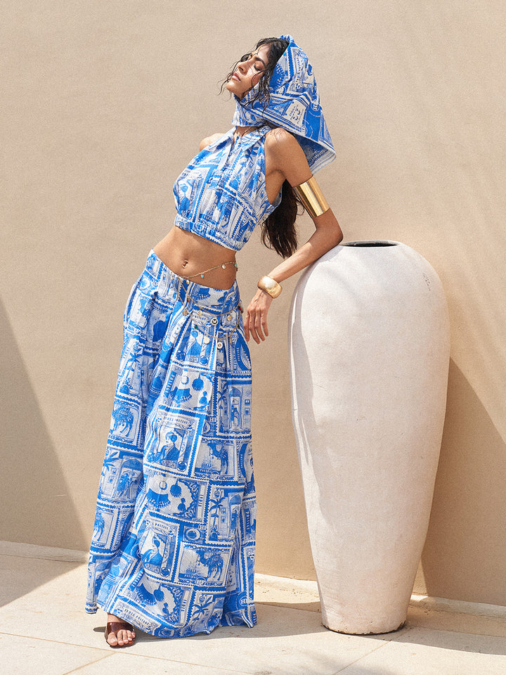 Rambagh stamp print Co-ord Set