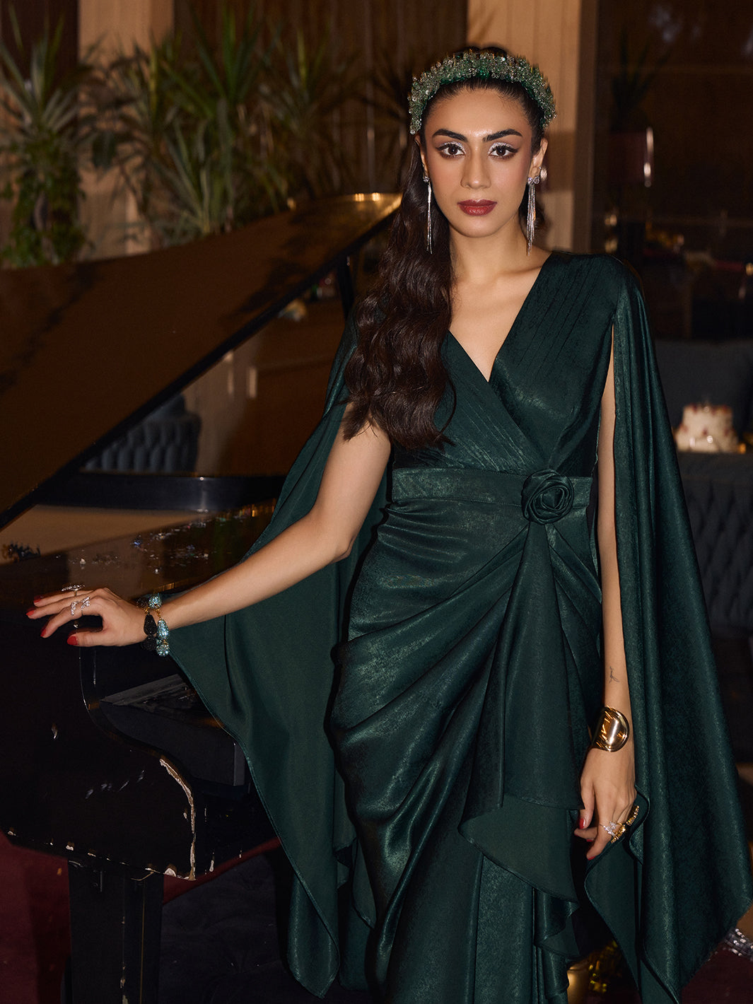 emerald green gown | valentine special