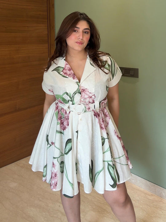 Carnosa Belted Mini Dress