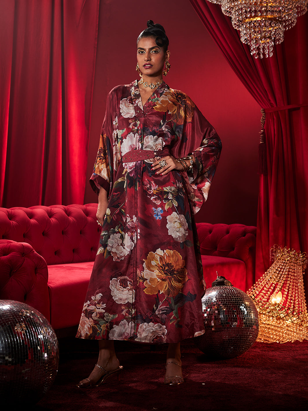 Divine Dahlia Kaftan for Women