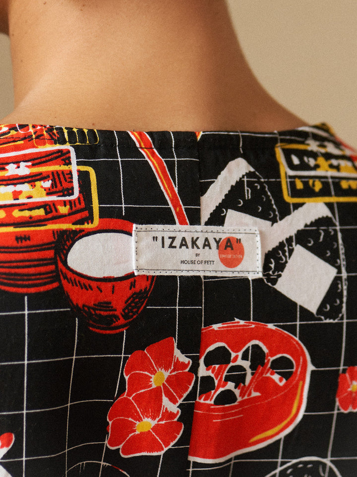 Miso Ramen Print Dress