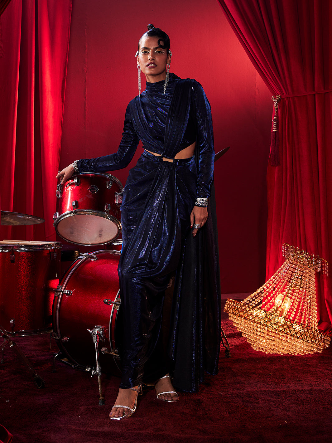 Tiara Cutout Women Party Gown