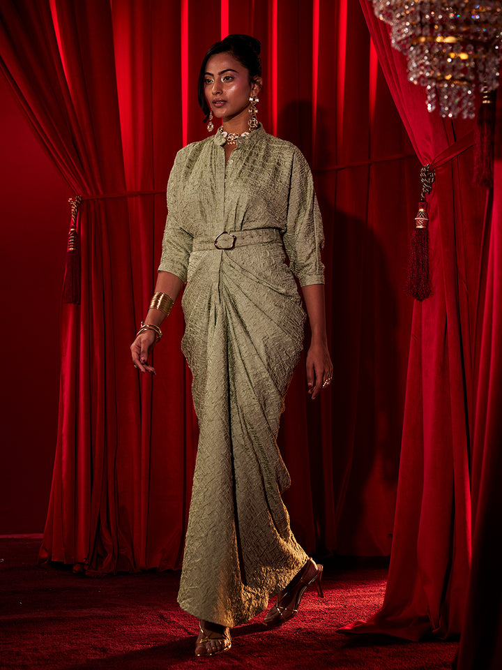 Belrose Pleated Party Gown