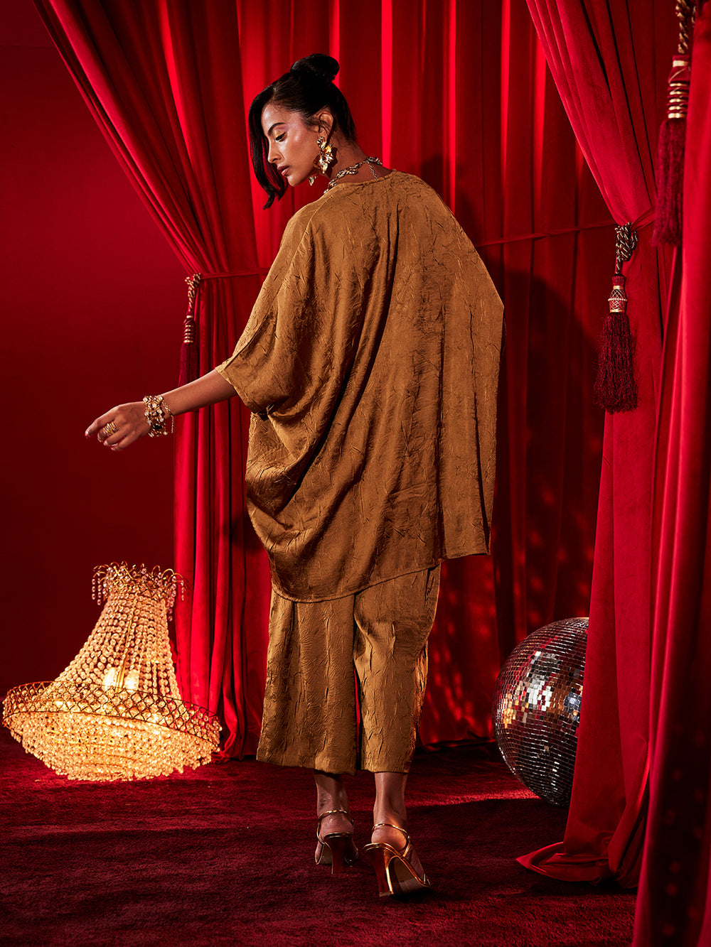 Ochre Embroidered Coord Set