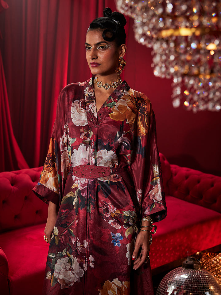Divine Dahlia Kaftan for Ladies