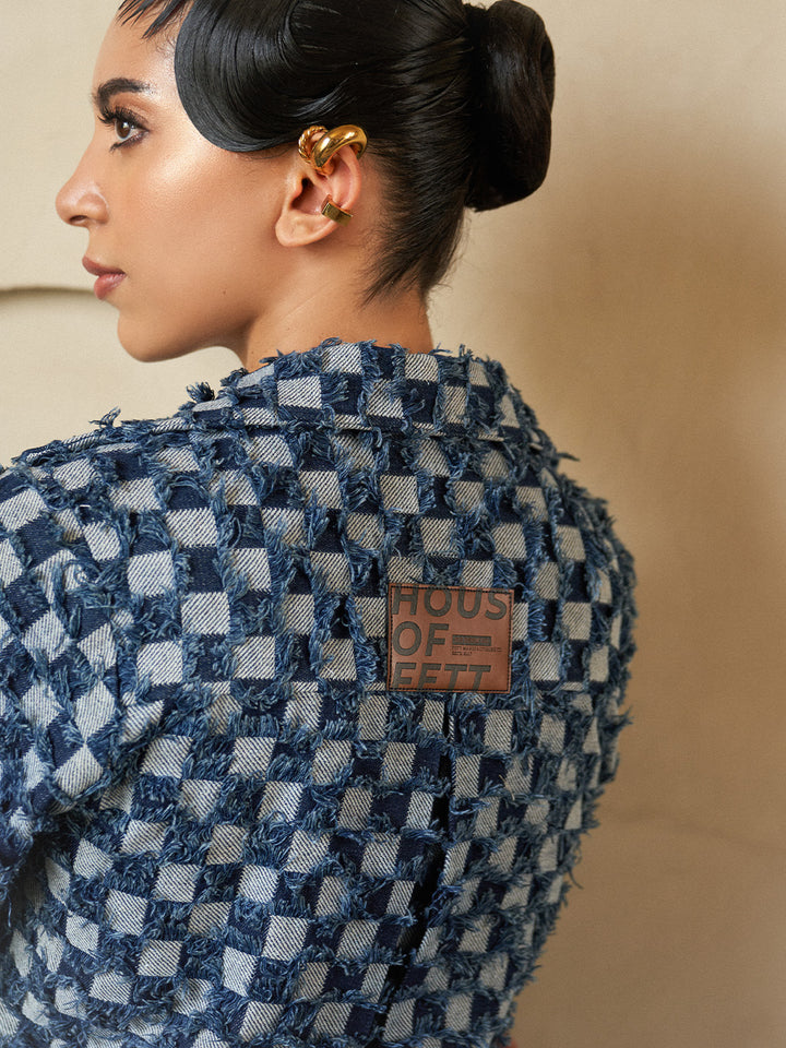 Denim Checker Jacket