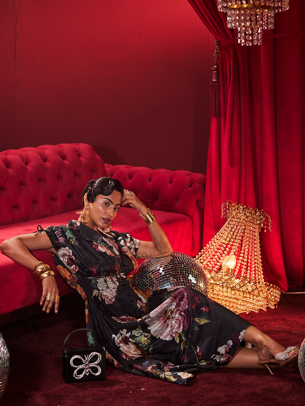 Party Style Painted Floral Dress