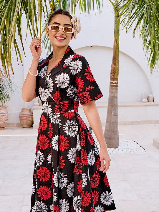 Alabama Floral Flare Dress