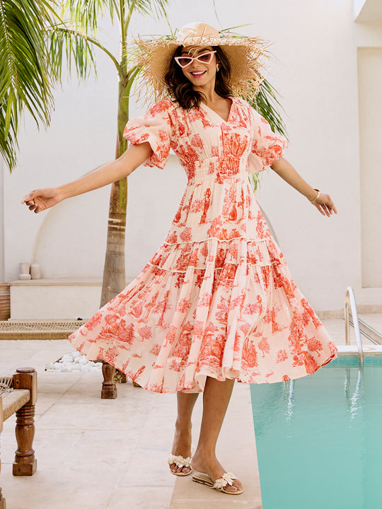 Corsica Printed Maxi Dress