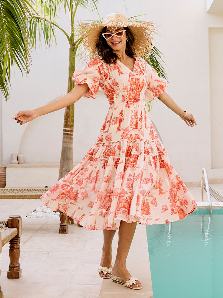 Corsica Printed Maxi Dress
