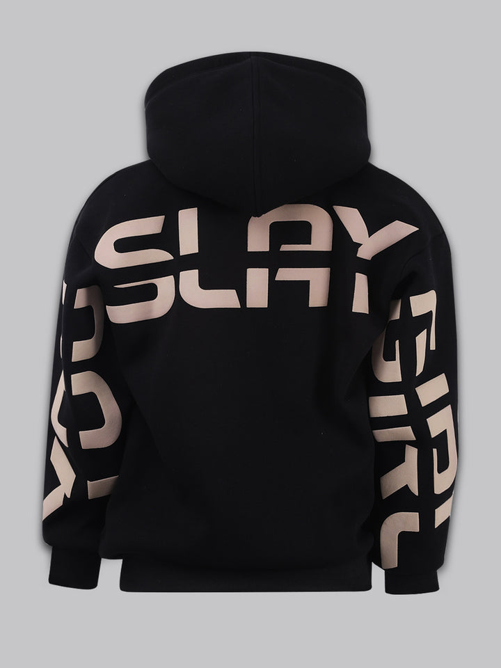 You slay girl Femme Loose Fit Hoodie