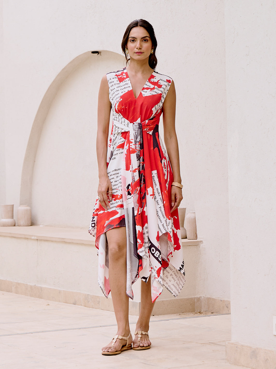 Printed Cotton Daily Wrap Asymmetric Maxi Dress for Ladies | Trendy dress at House of Fett Printed Cotton Daily Wrap Asymmetric Maxi Dress for Ladies | Trendy dress at House of Fett