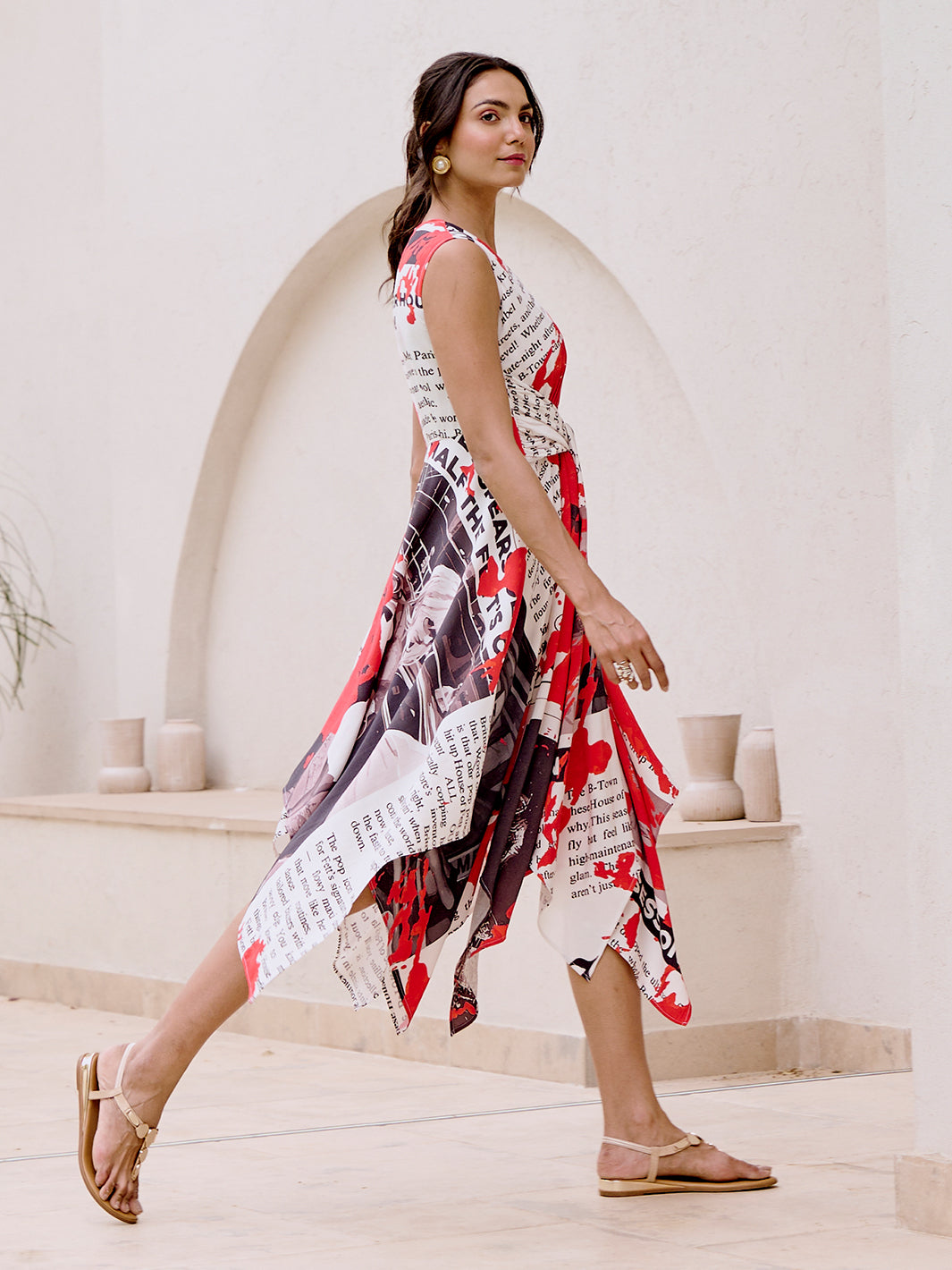 Printed Cotton Daily Wrap Asymmetric Maxi Dress for Ladies | Trendy dress at House of Fett Printed Cotton Daily Wrap Asymmetric Maxi Dress for Ladies | Trendy dress at House of Fett