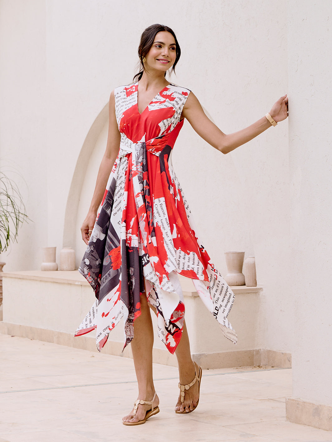 Printed Cotton Daily Wrap Asymmetric Maxi Dress for Ladies | Trendy dress at House of Fett Printed Cotton Daily Wrap Asymmetric Maxi Dress for Ladies | Trendy dress at House of Fett